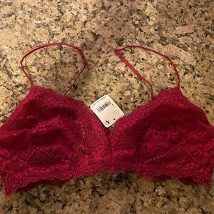 Free People red bralette NWT- L